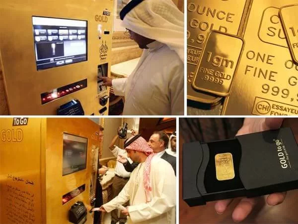 Máy bán vàng tự động tại Dubai Máy bán vàng tự động tại Dubai